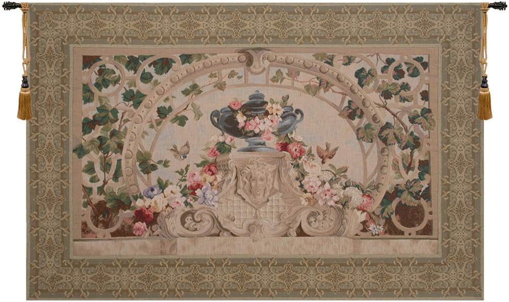 Charlotte Home Furnishings Inc. Bouquet Au Drape No People French Tapestry Wall Hanging, 41 X 57 Inch, Viscose Cotton And Polyester Blend Wall Art, Perfect For Home Decor And Wall Decor