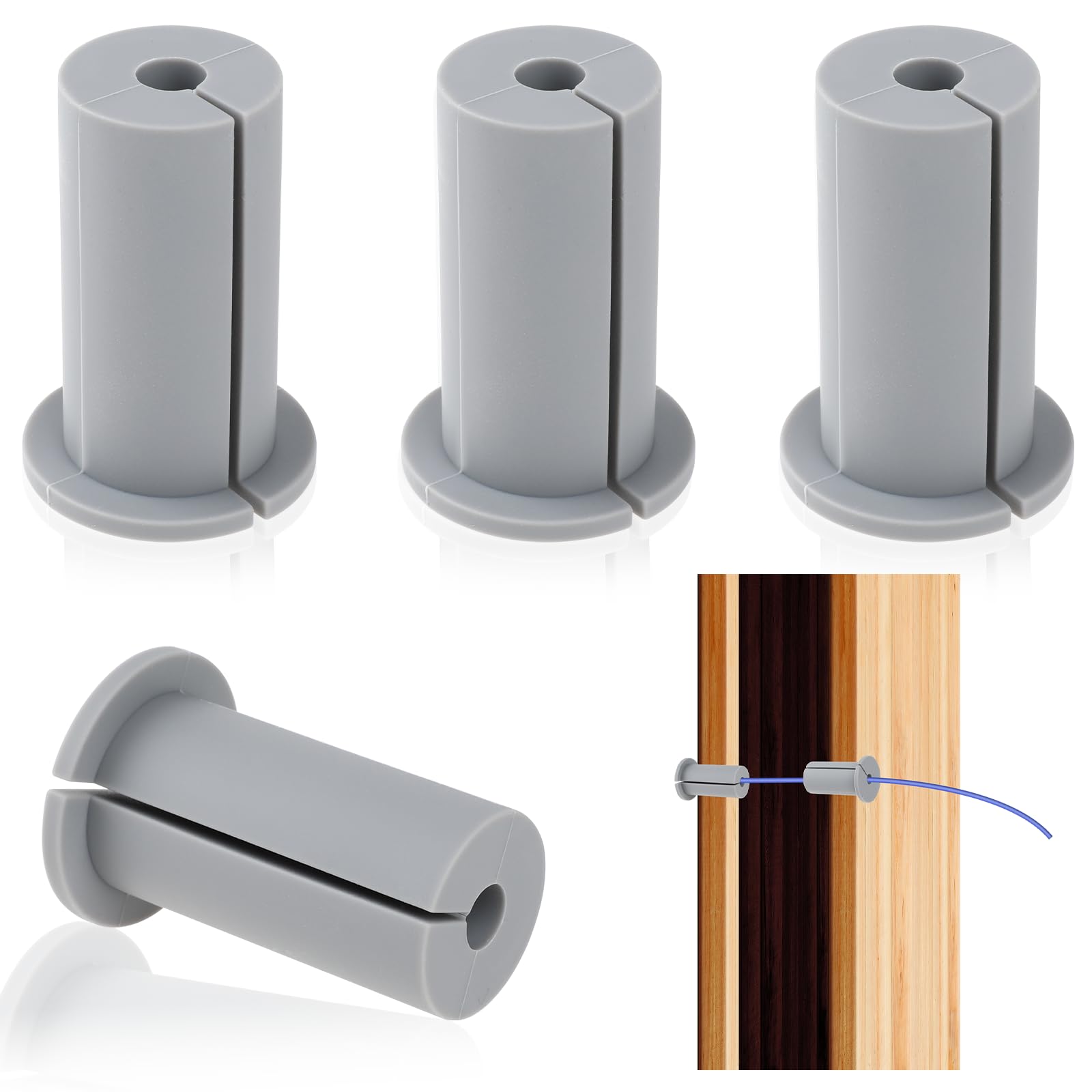 5 stukken wanddoorvoer voor Starlink, 2,54 cm wandgat, kabelmuurdoorvoer voor 1 inch wandgat, router en Ethernet-adapter (wit