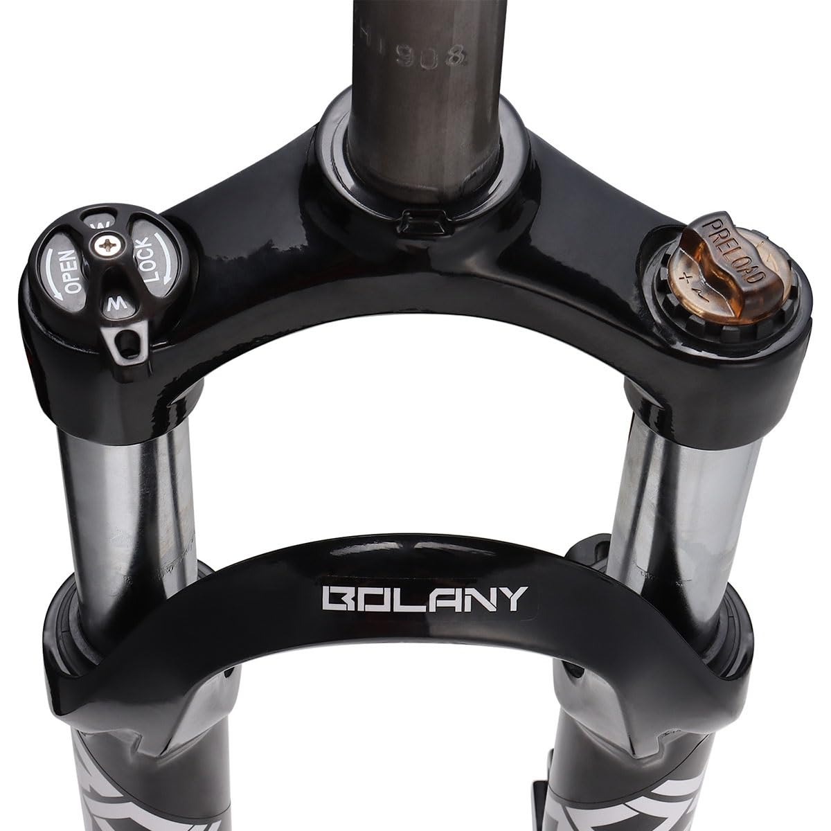 20-calowy widelec do roweru górskiego BMX 1-1/20.3 cm prosty przedni widelec rurowy 80 mm podróż QR 9 x 100 mm hamulec tarczowy ręczny blokujący rowery ultralekkie
