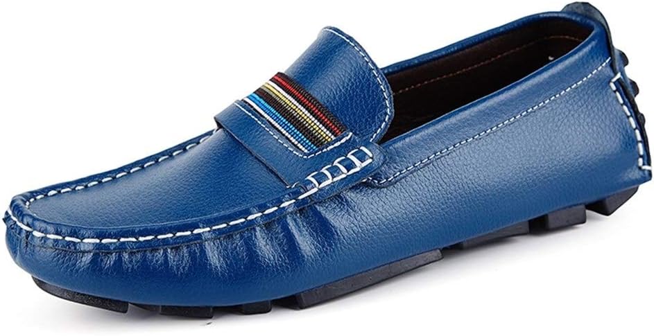 ZHQHYQHHX Driving Loafers for Men Gommino Elastic  Bands Synthetic  Leather Experienced Stitched Decoration Super Flexible (Color : Brown, Size : 40 EU)
