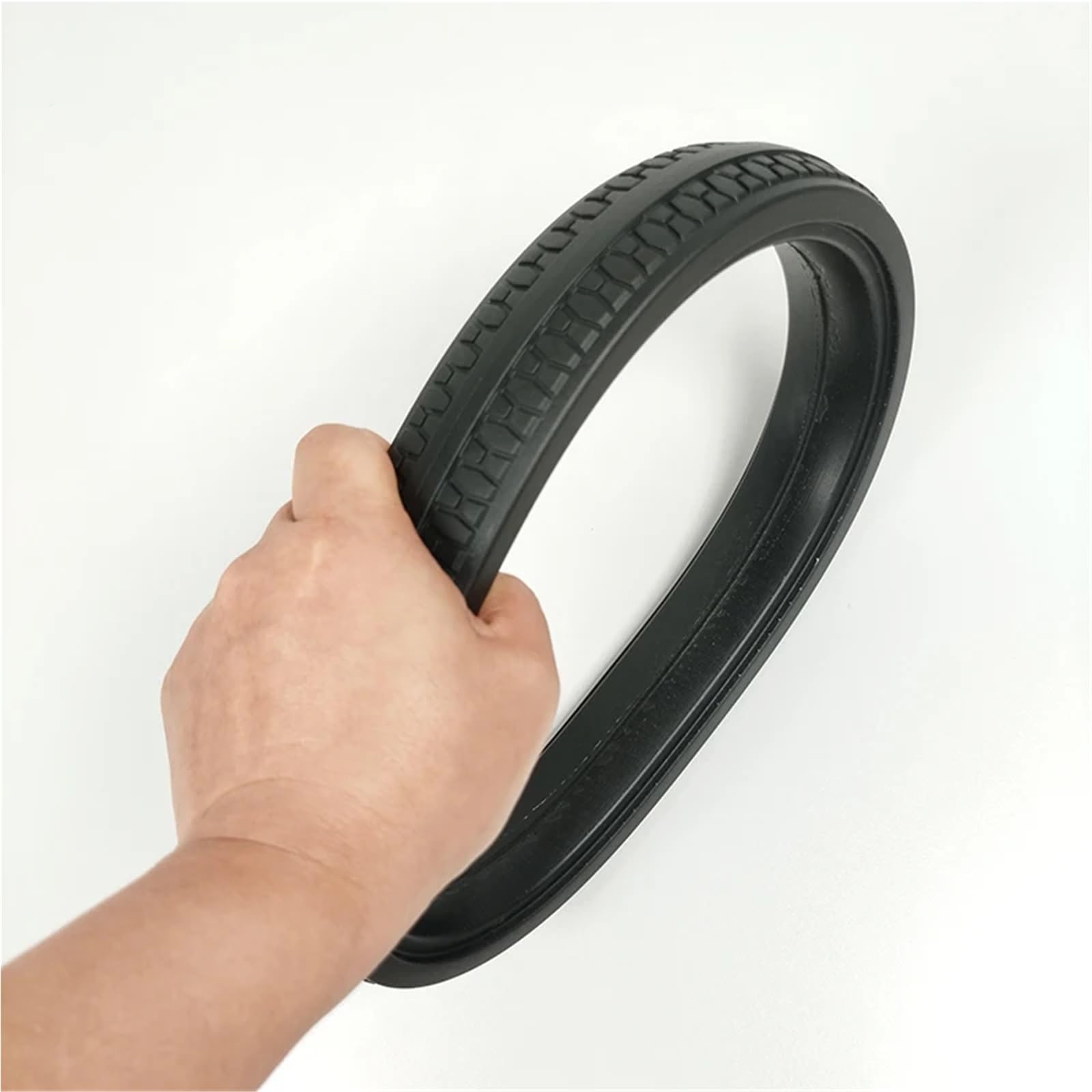 Neumático de rueda trasera para cochecito compatible con Uppababy Cruz V2 - Cubierta de neumático de poliuretano sin cámara para cochecito de bebé, accesorios de repuesto