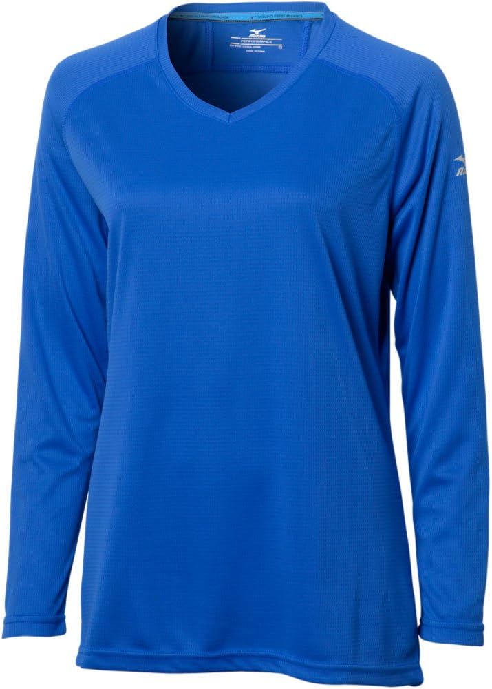 Mizuno Women's Comp Training Top, Royal, Large (L)