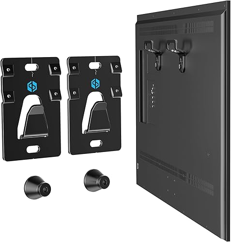 Soporte de pared para TV sin pernos para la mayoría de televisores de 26 a 100 pulgadas de hasta 200 libras, soporte de TV sin taladros para paneles