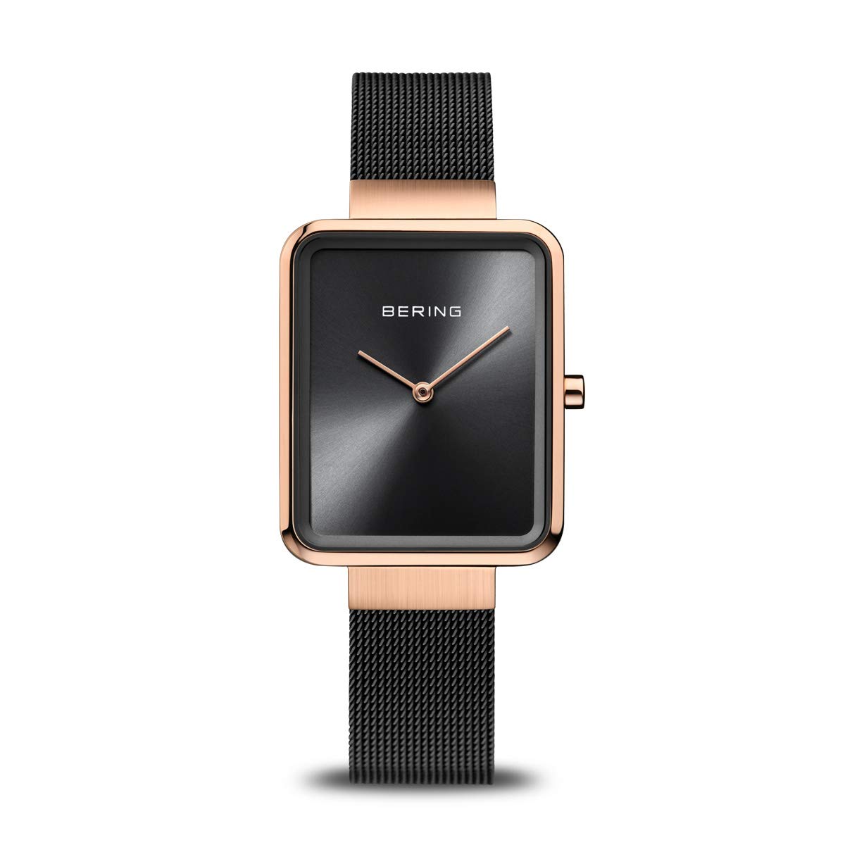 BERING Women Analog Quartz Classic Collection Watch with Stainless Steel Strap & Sapphire Crystal, Black/Rose Gold, 28 (EU), Black/Rose Gold (B07ZD64FDW) Amazon Price History, Amazon Price Tracker