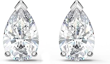 Swarovski Attract Pear Jewelry Collection, Rhodium Finish, Clear Crystals