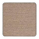 House, Home and More Skid-Resistant Carpet Indoor Area Rug Floor Mat - Black Ripple - 5 Feet X 5...