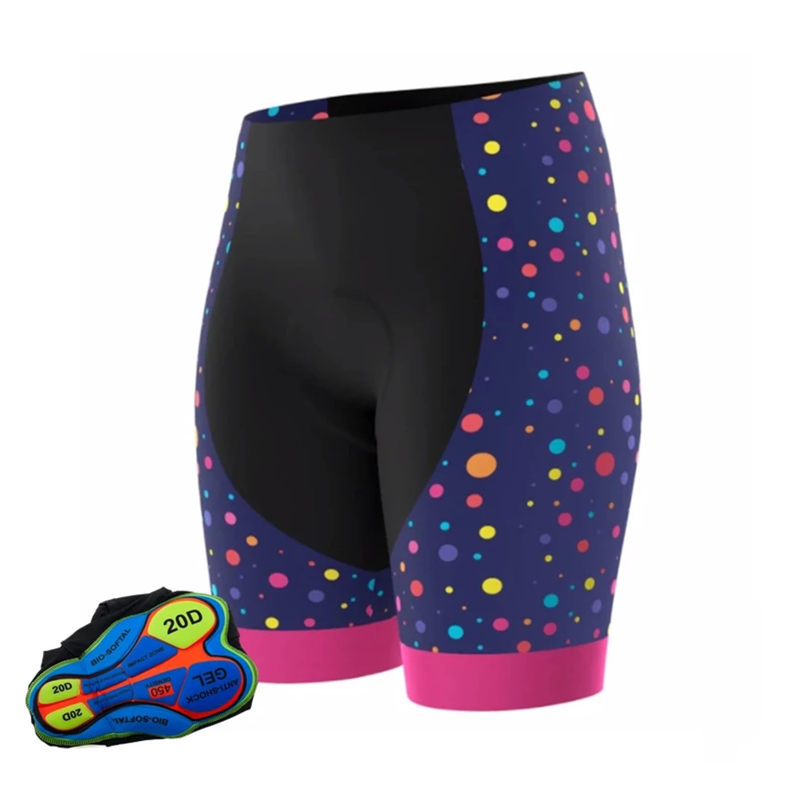 WLTYSM Cuissard Velo Homme 20D Gel Pad Vélo Bib Collants VTT Pantalon Femmes Cyclisme Cuissard Été Une Variété De Styles (Color : F, Size : 5XL