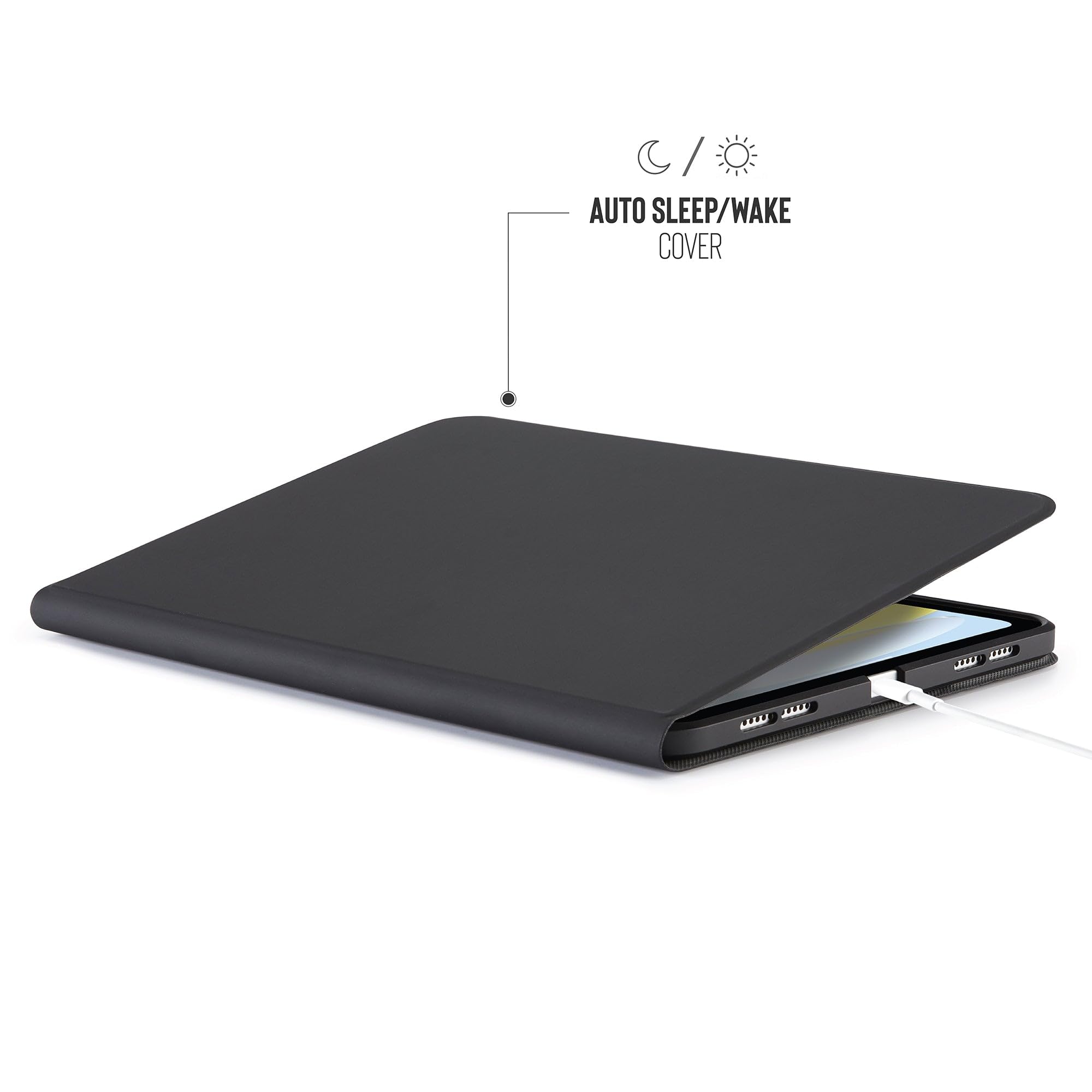 Pipetto Rotating Folio Custodia per iPad 2022 Nero, Nero, Utilità