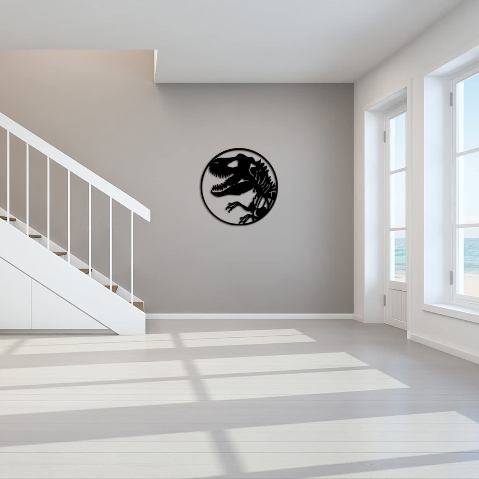 Amazon.co.jp: TiuAuiT 恐竜メタルウォールアート 動物 壁装飾