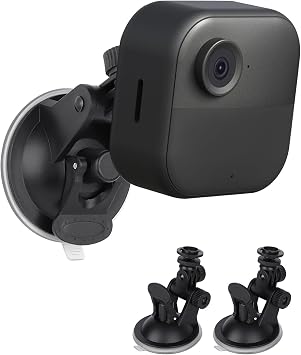 ALERTCAM 2Pack حامل كوب الشفط لـ Blink Outdoor 2K+/Outdoor 4 الجيل الرابع/الجيل الثالث، Blink XT/XT2/Mini، قم بتوصيل كاميرا أمان منزلك بدون أدوات