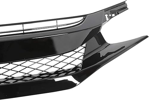 Miniatura 8 de ECOTRIC Parrilla delantera de malla para parachoques compatible con Honda Civic 2019-2021, repuesto para HO1200241 Honda Civic T-R Style