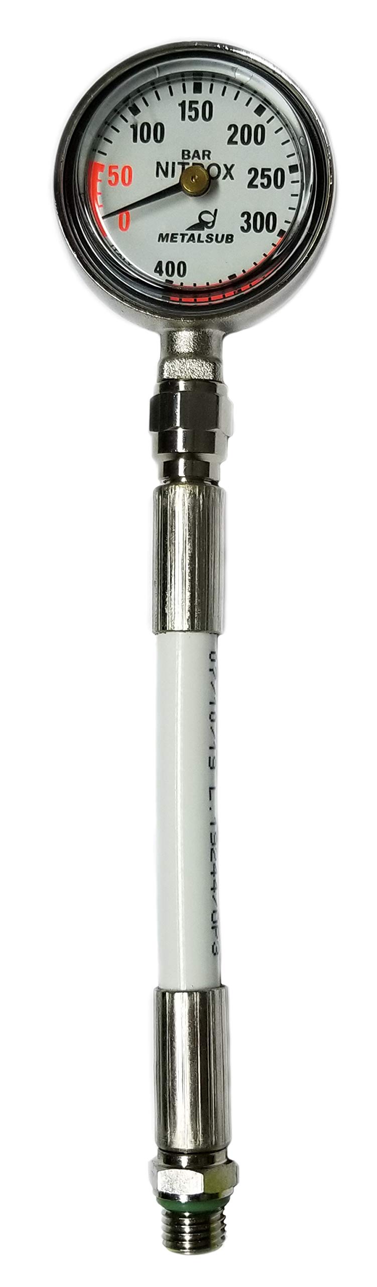Flexible HP pour Manométre Tech/Nitrox, Couleur Blanc (102 cm)
