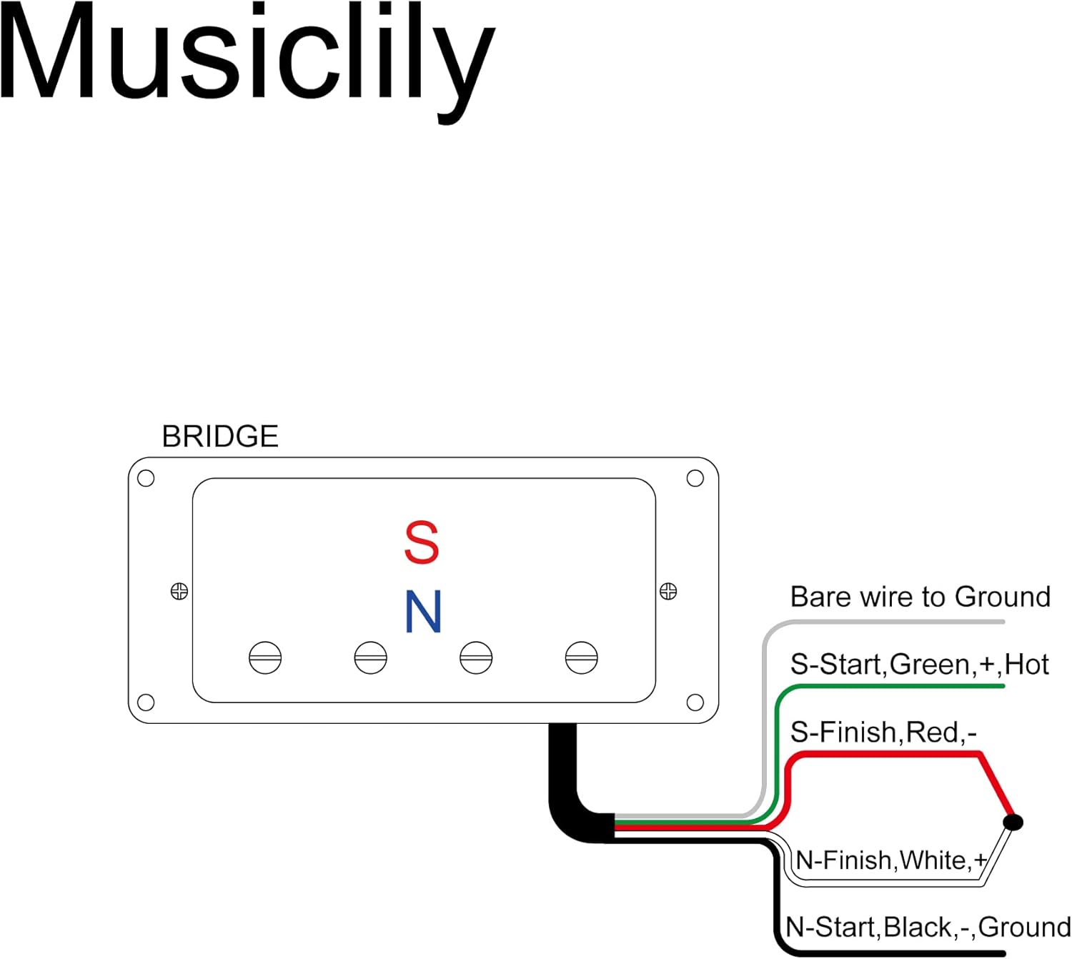 Artec MVBA4 Alnico 5 Covered Humbucker Bridge Pickup 8.6K for LP or EPI Style 4-String Electric Bass, Chrome