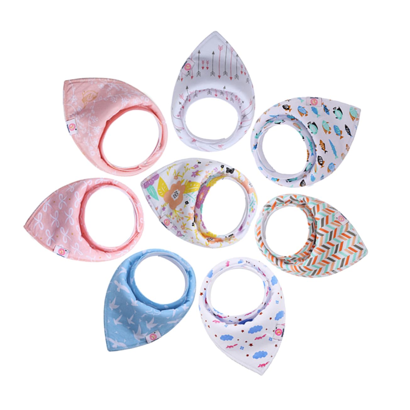 Toyvian 24 Piezas Babero De Dentición Babero Mordedor Accesorios Para Bebé Accesorios Babydoll os De Bebé os De Algodón os Unisex Turbante De os Infantiles