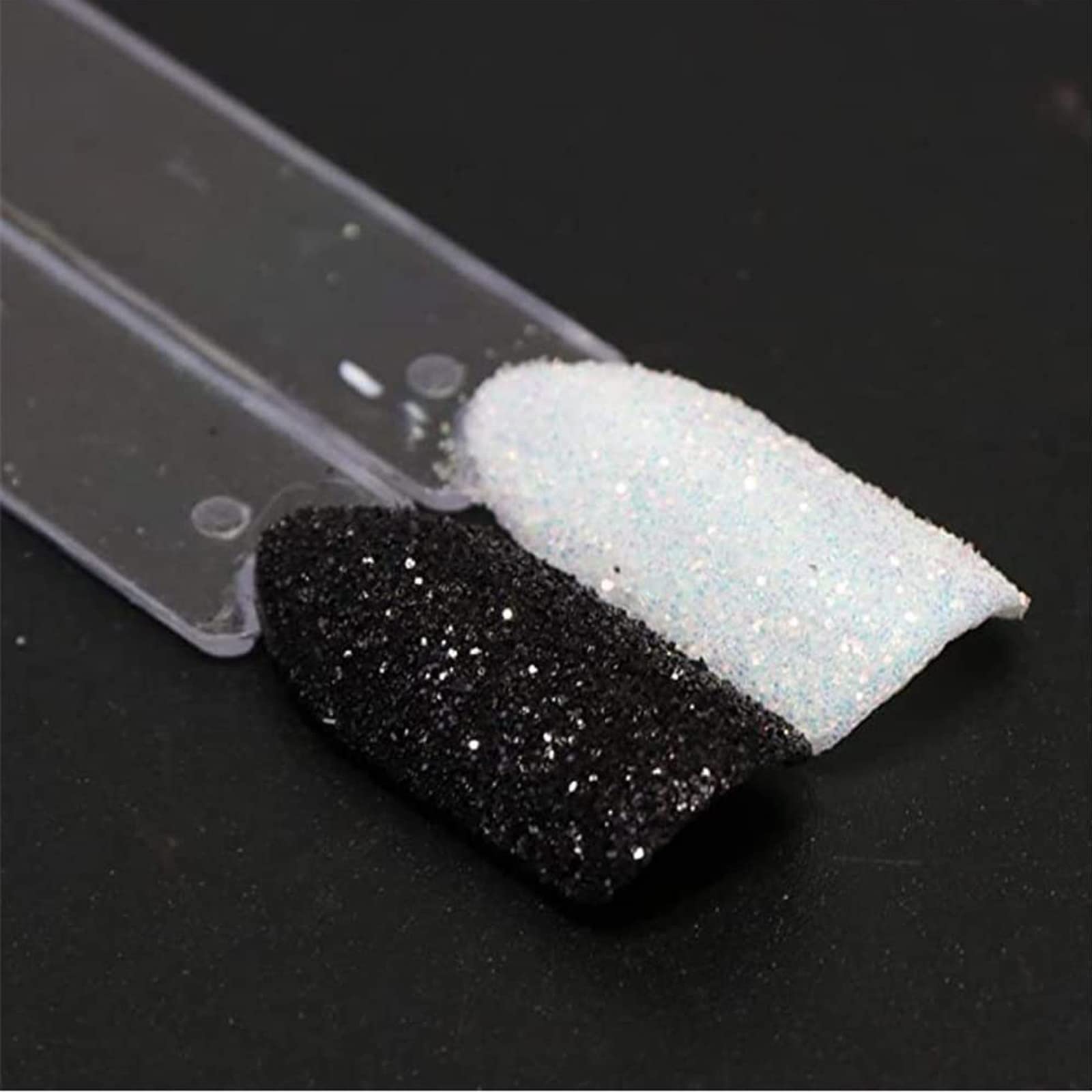Paillettes brillantes holographiques pour ongles en sucre brillant - Poudre effet de revêtement en sucre - Poudre de pigment pour ongles - Décoration d'ongles (1 boîte de sucre brillant pour ongles)
