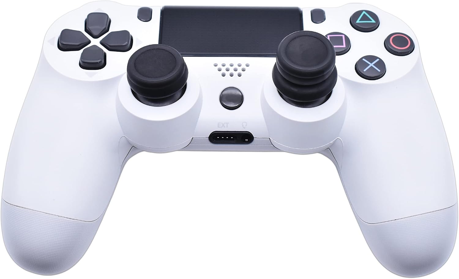 Setex Gecko Grip, 1 High Rise + 1 Low Rise Thumbstick Grip Covers, for PlayStation PS5, PS4, Xbox One, Switch Pro, Steam Deck, Anti-Slip Microstructured Analog Stick Thumb Grips, Black, Covers Only 9