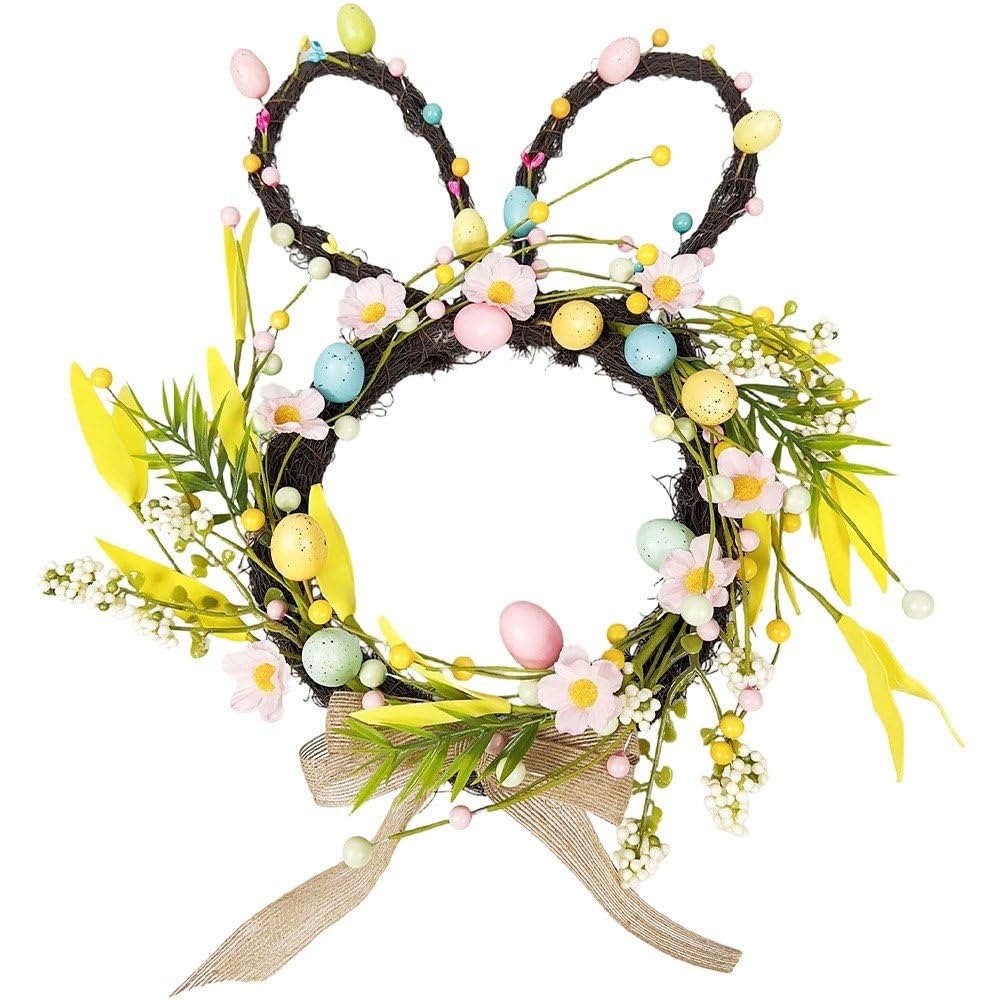 Œufs fleurs et baies en couronne de Pâques pour sublimer votre entrée