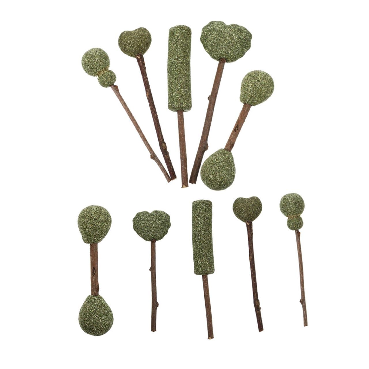 Piruletas de catnip naturales para gatos de interior y gatitos
