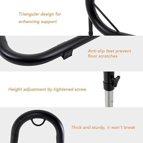 Miniatura 6 de Solo soporte para silla, soporte para silla colgante, altura ajustable de 76 a 93 pulgadas, soporte de acero resistente para uso en interiores y
