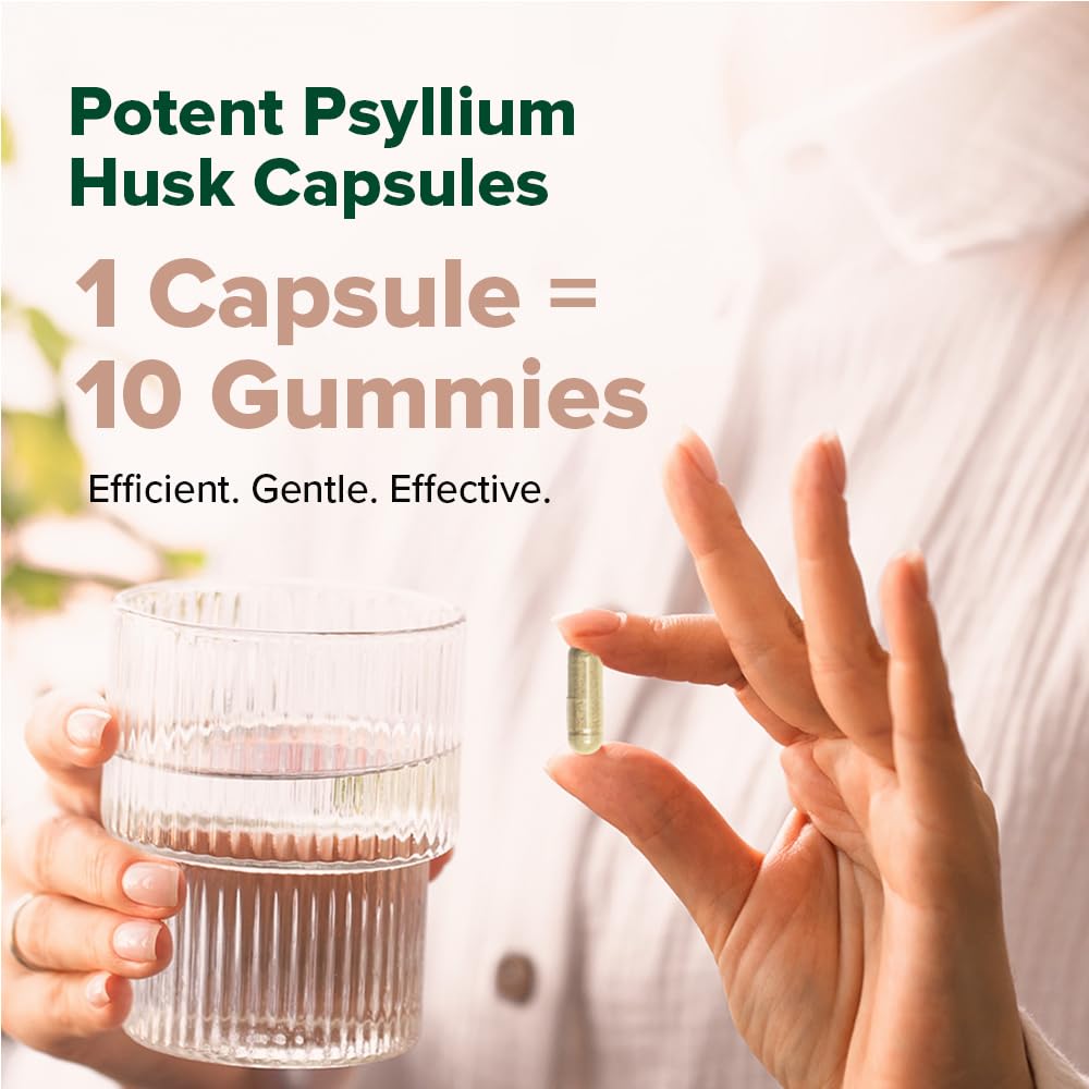 VAHDAM Psyllium Husk Capsules 1800 mg with Probiotics (2 Billion CFU) | Supports Digestion & Gut Health | 90 Veggie Capsules - Image 7