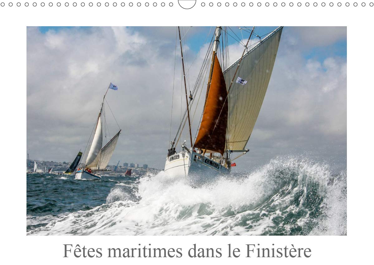 Calendrier Fêtes maritimes Finistère 2020 vieux gréements voile traditionnelle A3