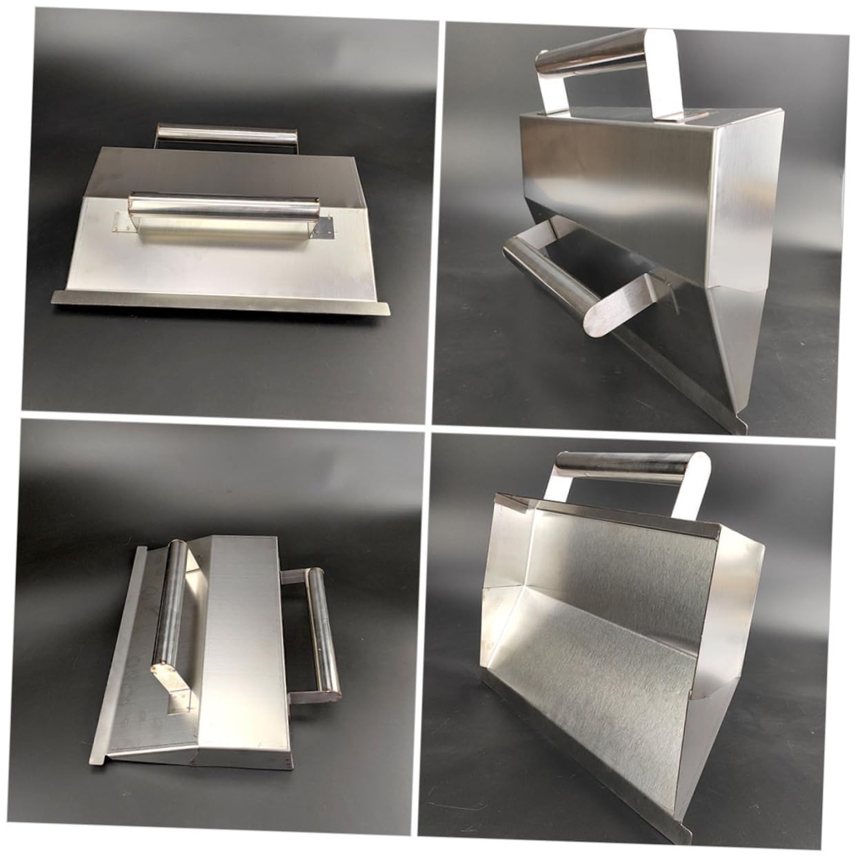 Cazzuola per Finitura in Acciaio Inox Argento Forma Unica | Uso per Lavori di Finitura del Calcestruzzo, Levigatura Pareti, Presa Confortevole e Design Multifunzione