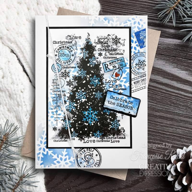Woodware Stamp Set-Snow Frosted Tree, 4 x 6 in, Clear - Image 3