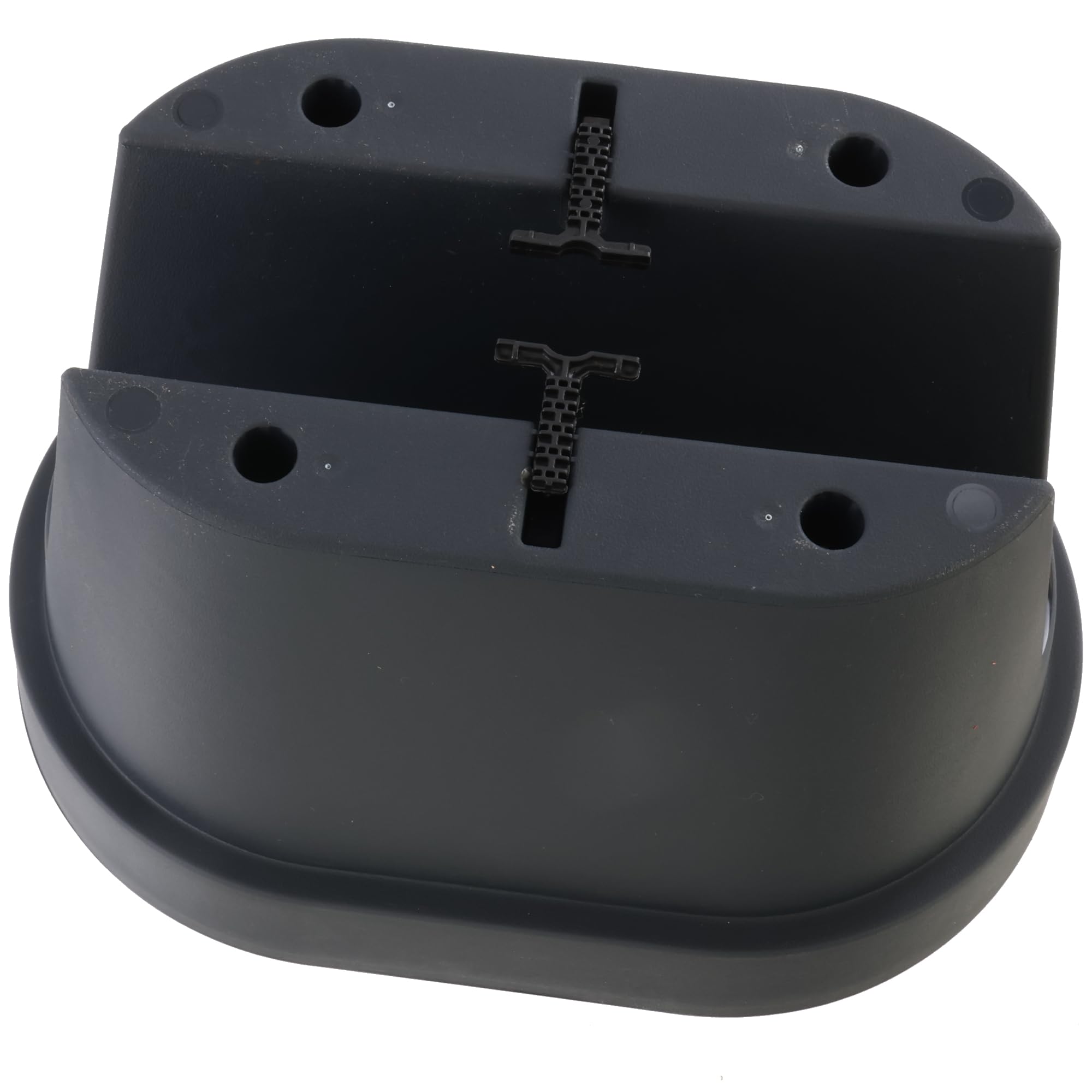 botle Lot de 3 jardinières ovales pour balcon - 39,5 cm - 12,3 l - Anthracite