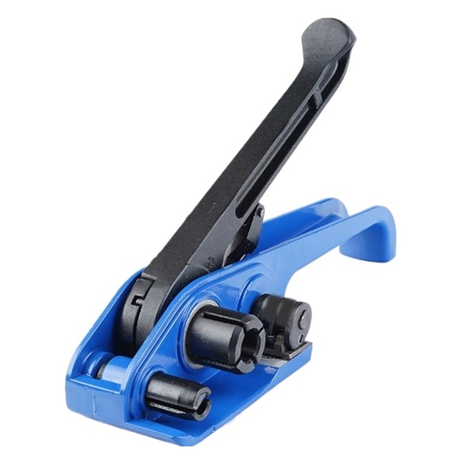 Tenditore manuale per imballaggio, nastro di corda composito, reggetta in plastica PET PP, sigillatore, taglierina, tenditore per cinghia manuale, reggetta ad alta efficienza senza sforzo (BLU)