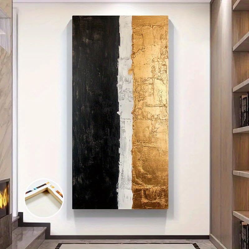 Affiche abstraite verticale pour habiller un grand mur vide avec élégance - 3