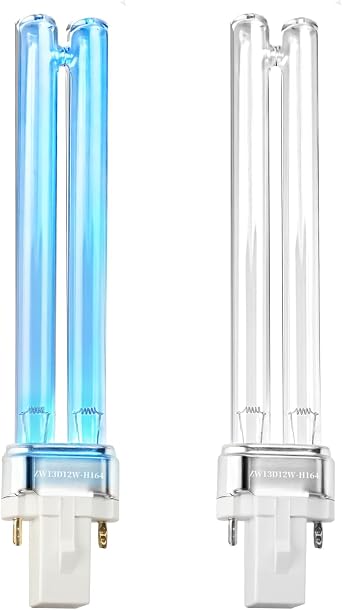 13W UV G23 Base Replacement Bulb for Jebao Pond Sunsun Grech UV Light Bulb for Outdoor Pond Clarifier, 2 Pack