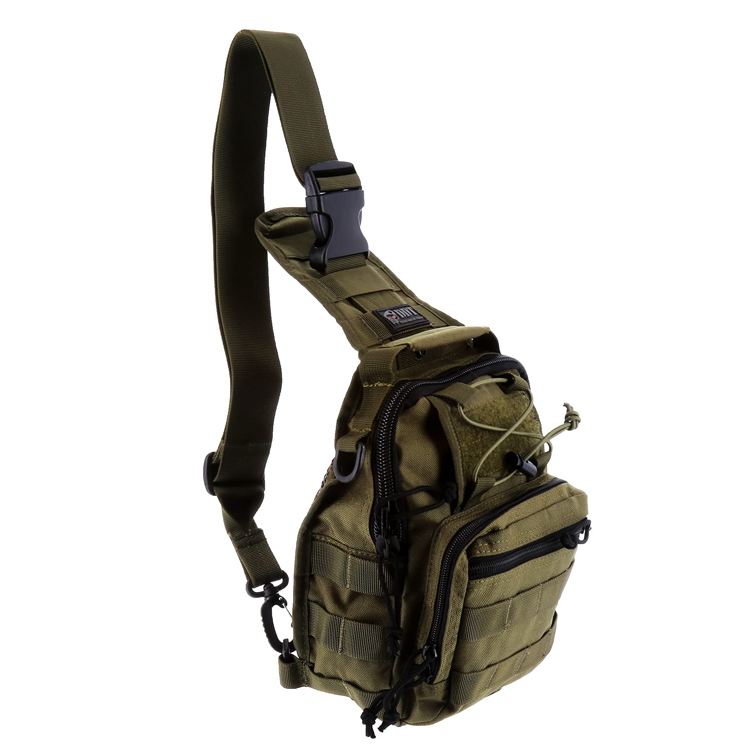 DDT Death Dealer Tactical Night Stalker Small Sling EDC Bag, Color OD Green