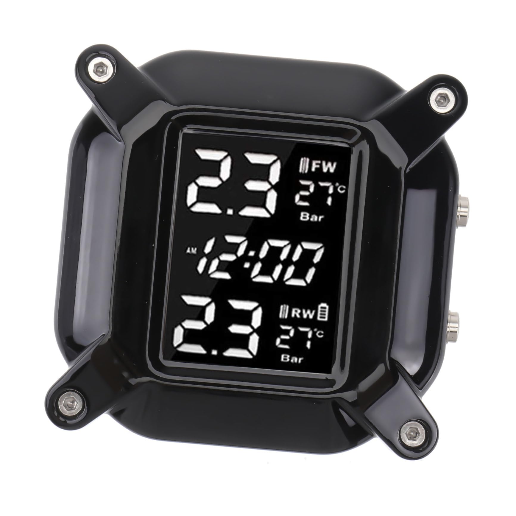 Alasum Monitor y Profesional para Coche de Presión de Neumáticos Color Negro Alta Precisión Material Plástico Multiuso para Control Seguro