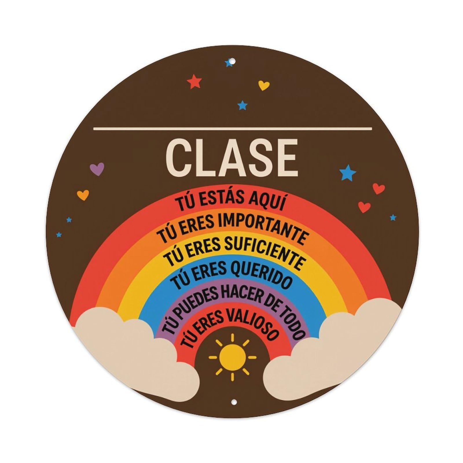 Rainbow Motivational Messages Metal Tin Sign Vintage Garden Bedroom Cafe Bar Man Cave Home Wall Decor Metal Poster 8x8 inches