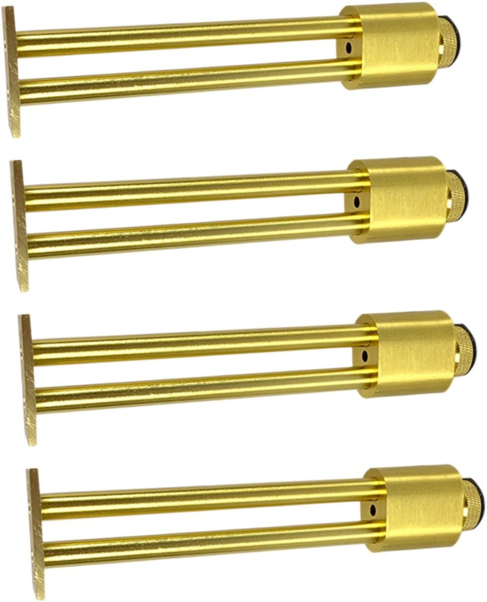 Vaguelly 4pcs Adjustable Aluminum Alloy Cabinet Legs for Furniture Leveling Feet, Metal Support Feet 10cm, Suitable for Bathroom Cabinets and Tv Stands