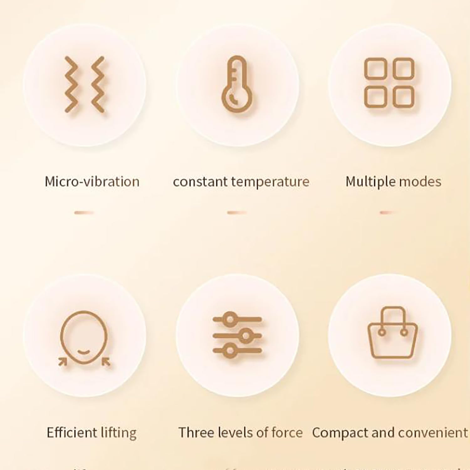 Microcorriente Facial Esculpir Dispositivo, Máquina Lifting Facial, 3 Modos Ajustables Y Efectivamente Mejorar La Forma De La Cara, El Apoyo Calor a Temperatura Constante Comprimir, Para El Hogar