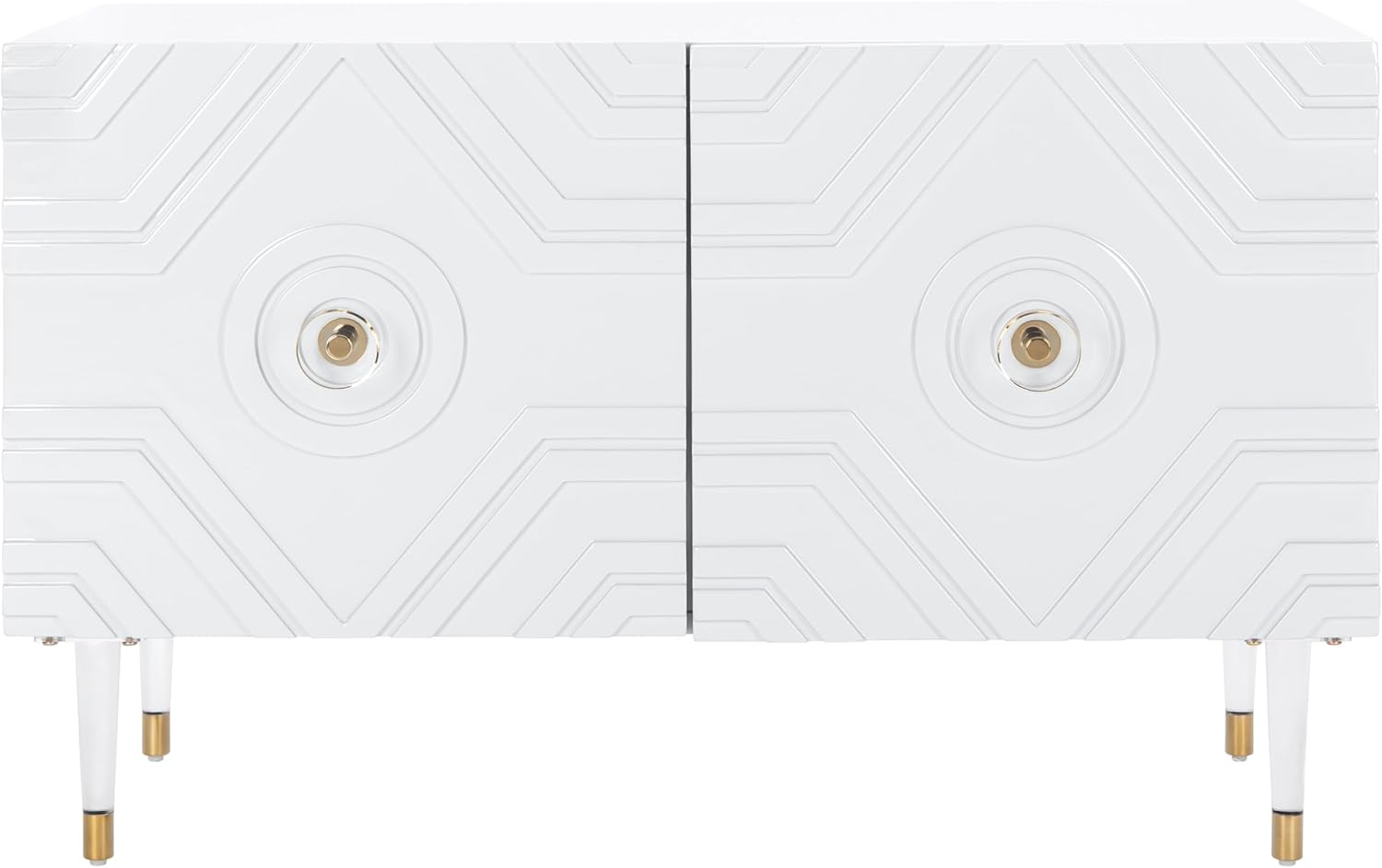 Safavieh Couture Home Zayn Contemporary Light Grey and Gold 2-door Sideboard