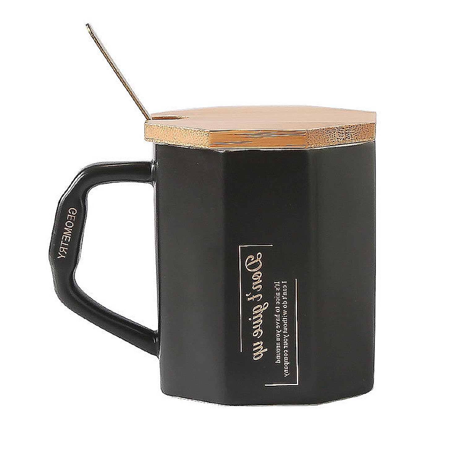 Tasse à café en céramique noire Intertest 283,5g grand mug chic