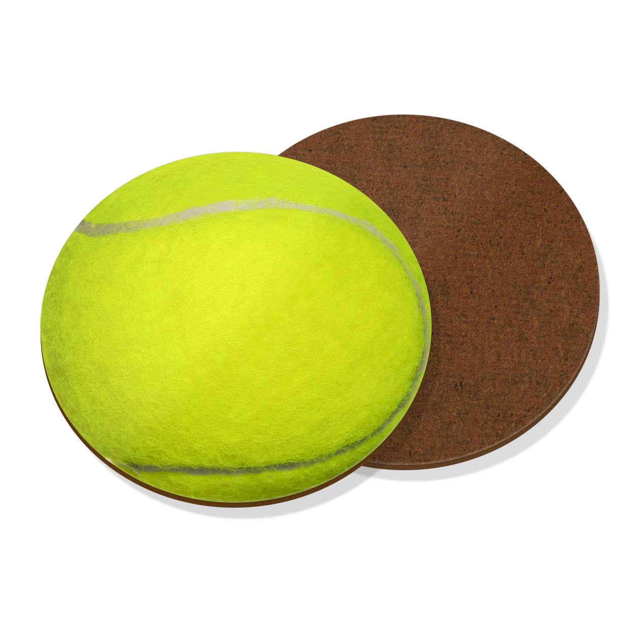 Tennis Ball Coaster Drinks Mat