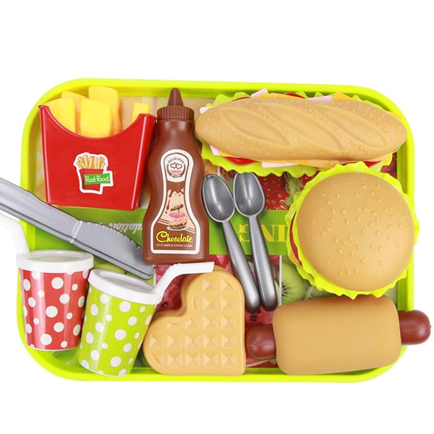 油彩『Burger Set』 Amazon.com: Yukon Glory™ Burger Serving Set, Perfect For