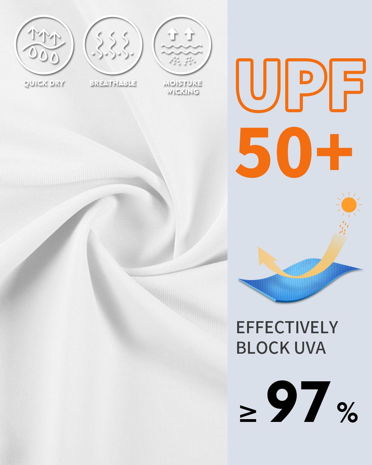 WOWENY Camiseta de Manga Larga con protección UV Rashguard para Mujer Camiseta de natación UPF 50+ para Agua Playa Surf Natación Secado rápido