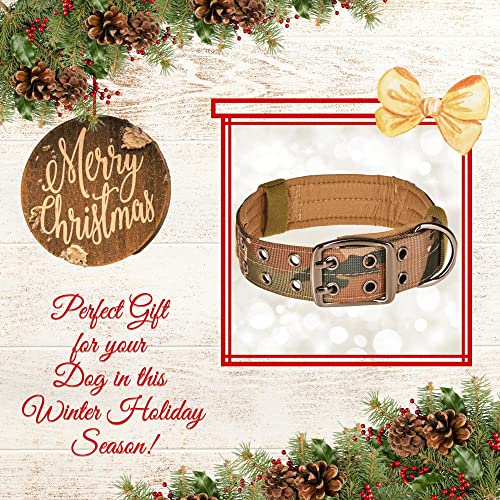 ADITYNA Heavy Duty Dog Collar with Handle - Camo Dog Collar for Extra-Large Dogs - Wide, Thick, Tactical, Soft Padded… - Image 3