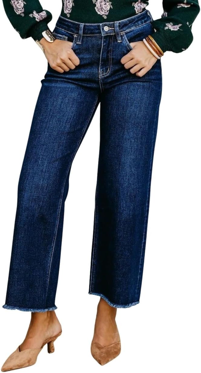 Women's High Rise Wide Leg Jeans