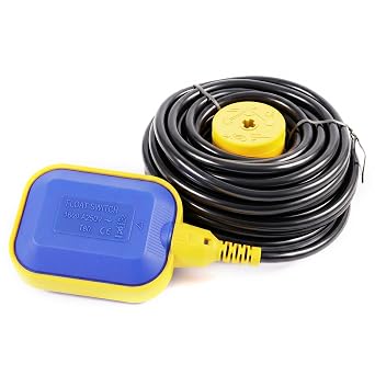 Float Switch, 220V 16A Waterproof Tethered Float Switch & Liquid Level Controller with Cable for Water Tank, Sump Pump, Septic Tank, Pool, Pond, Aquarium32.8ft10M
