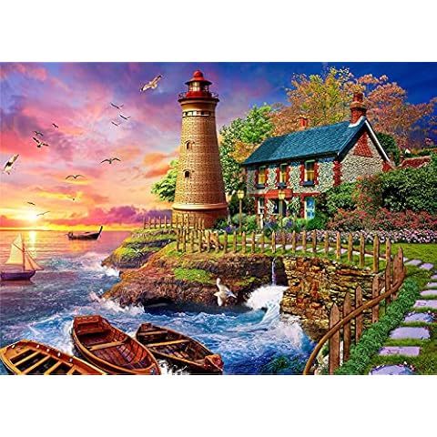 Coast Lighthouse 1000 Piece Jigsaw Puzzle Cover