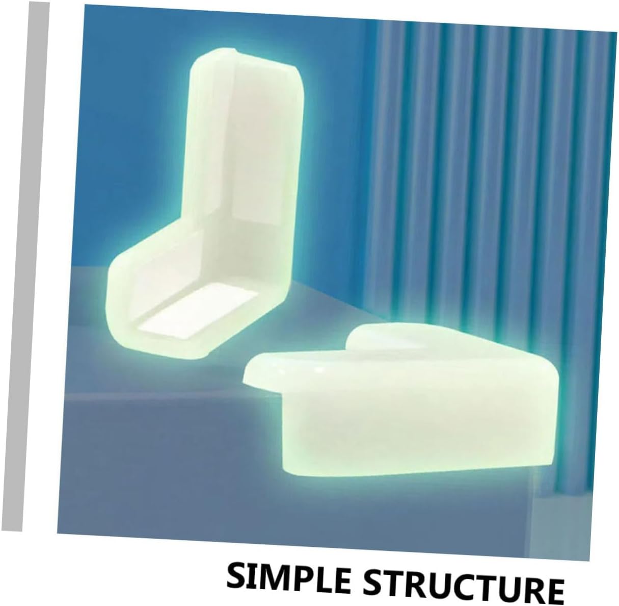12 Pcs Luminous Corner Guards Glow Dark Furniture Corner Protectors Easy to Install Shaped Bumpers for Tables and Beds Transparent Safety Covers for Home Use