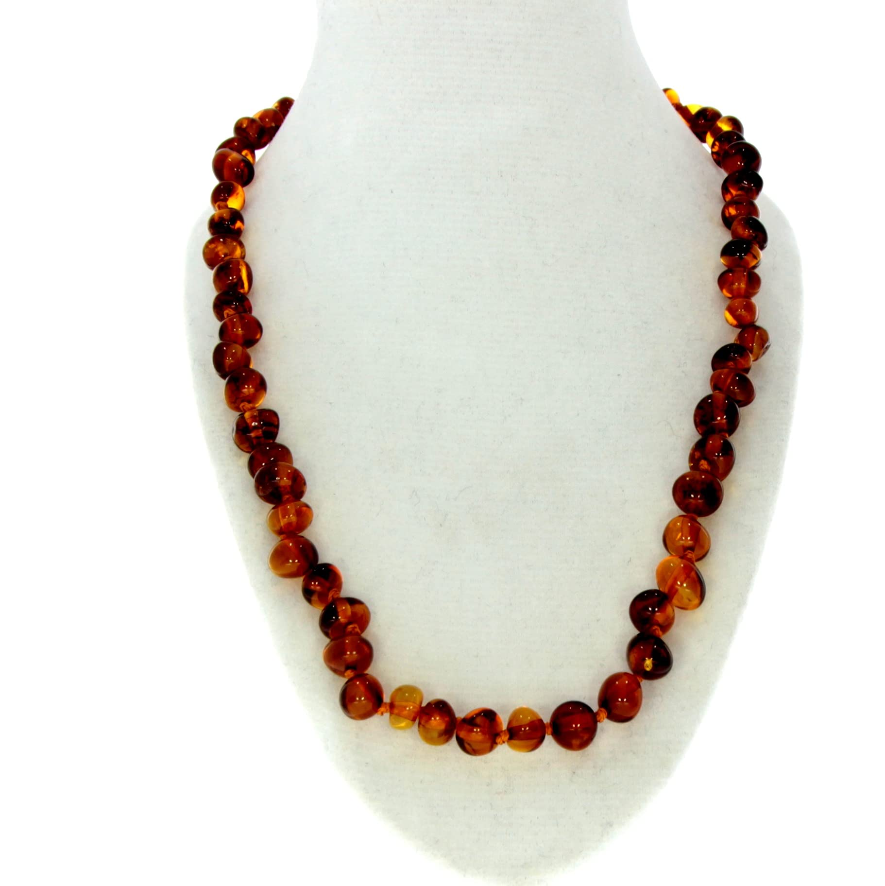 SilverAmber Jewellery Collar de perlas de ámbar báltico genuino de primera calidad - Disponible en diferentes colores y tamaños - NBAR
