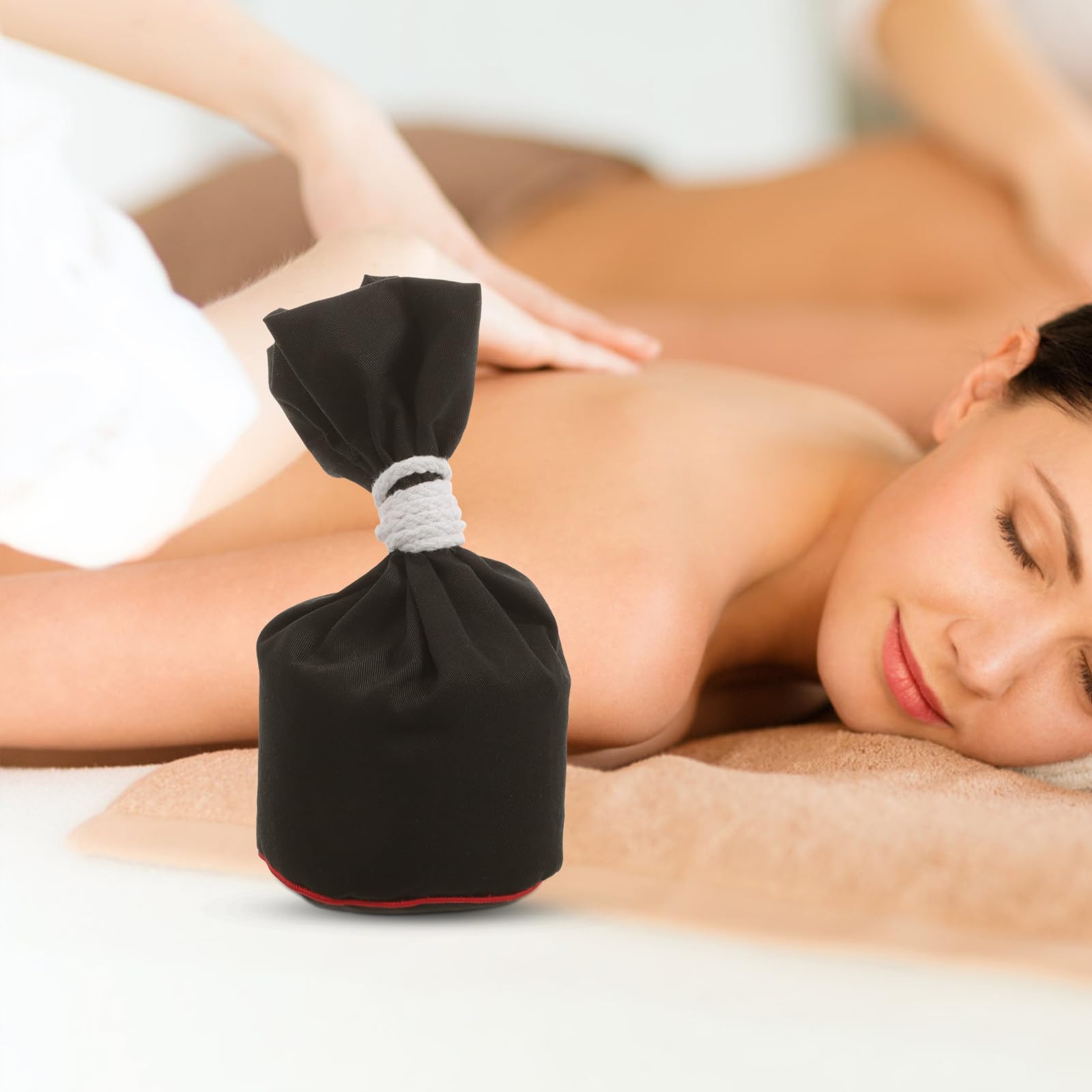2 Stück Natürlicher Wärmebeutel aus Stoff mit Massagefunktion und Heißer Kompresse für Massage und Moxibustion im Wellnessbereich