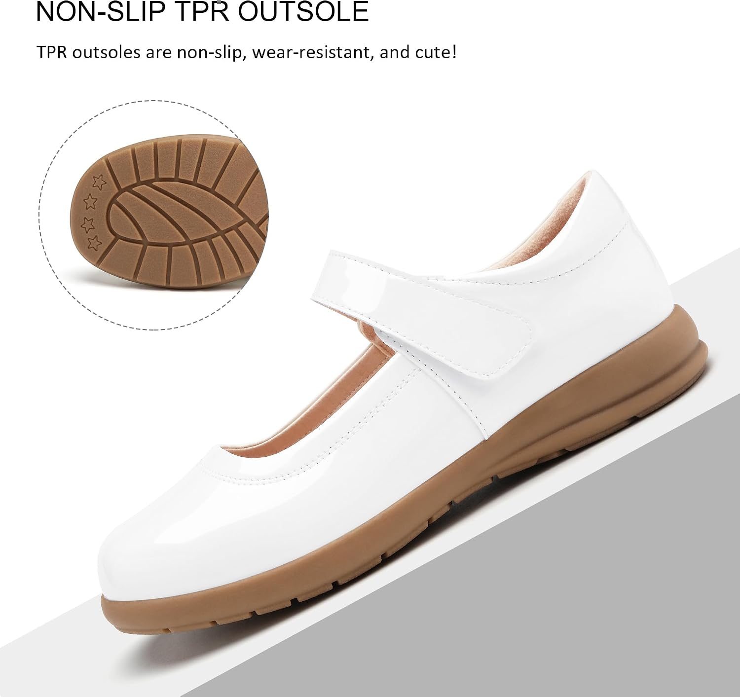 Stelle Girls Mary Jane Shoes School Uniform Flats Dress Shoes Church (Little/Big Kids) image 5