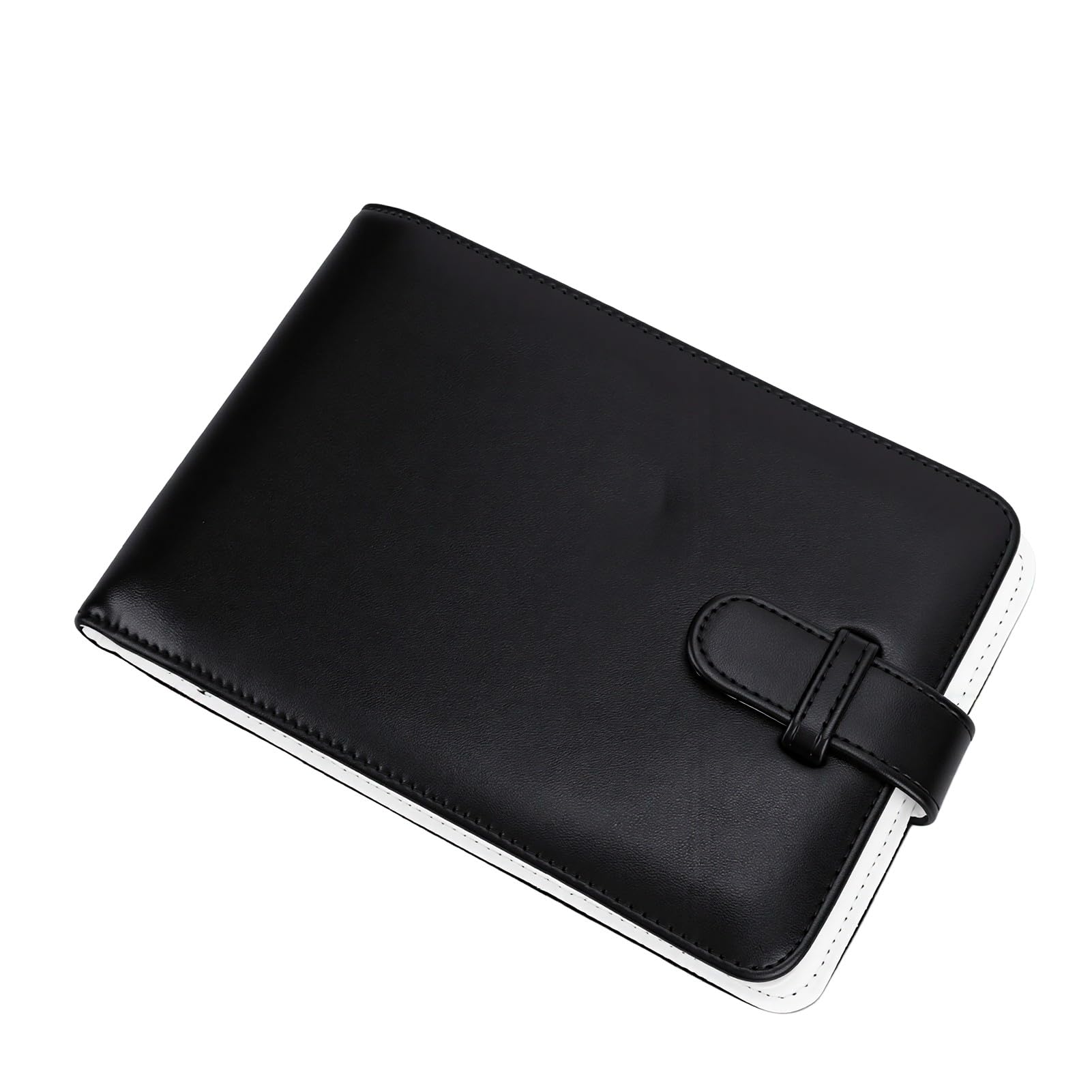 Fabater Portable Small Photo Album 20 Pages Stylish 6 Inch Album for Baby Weddings Travel Keepsakes (Black)